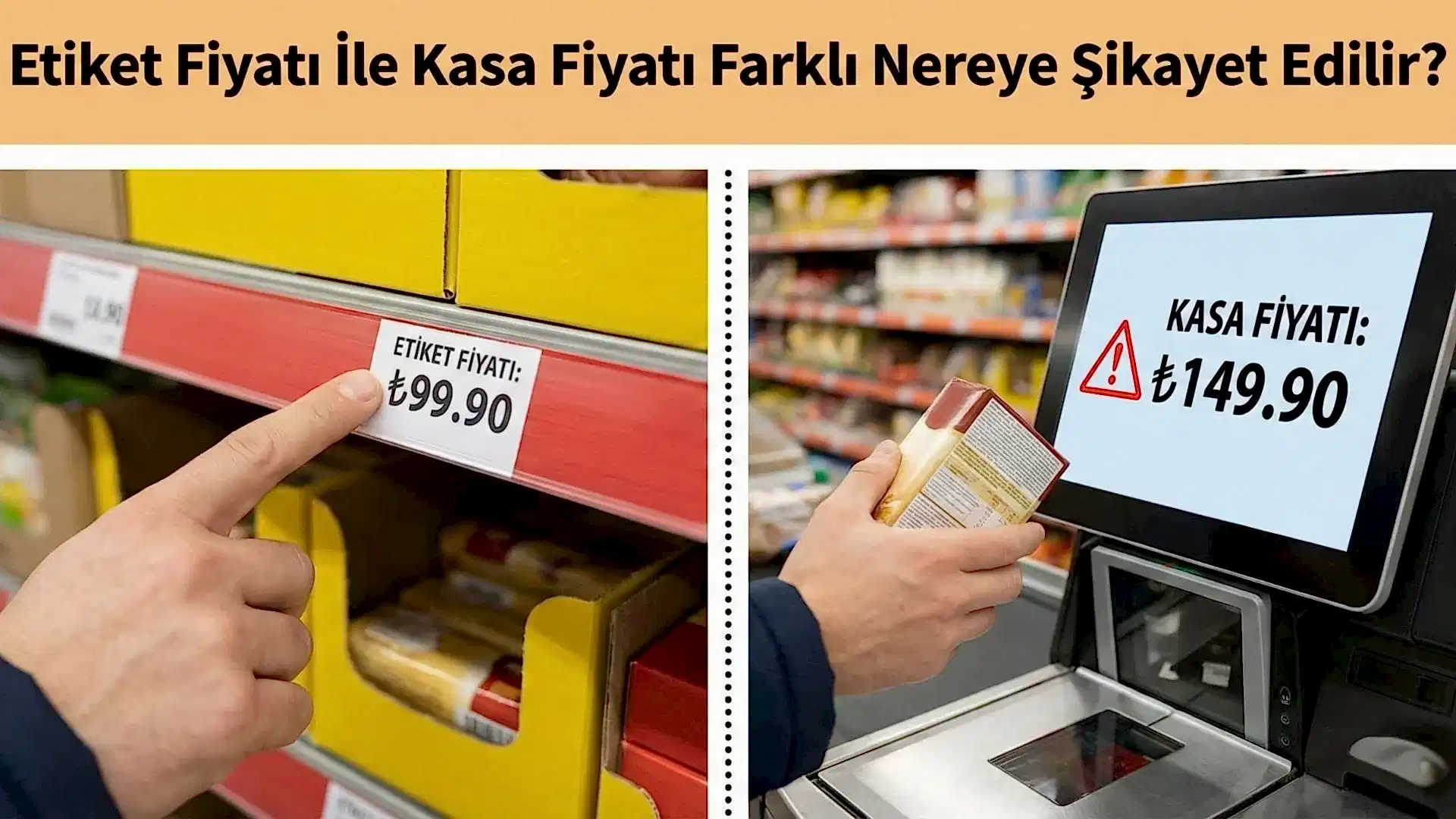 Etiket Fiyatı İle Kasa Fiyatı Farklı Nereye Şikayet Edilir?